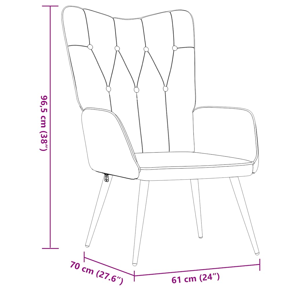 Πολυθρόνα Relax Σκούρο Γκρι Υφασμάτινη με Σκαμπό