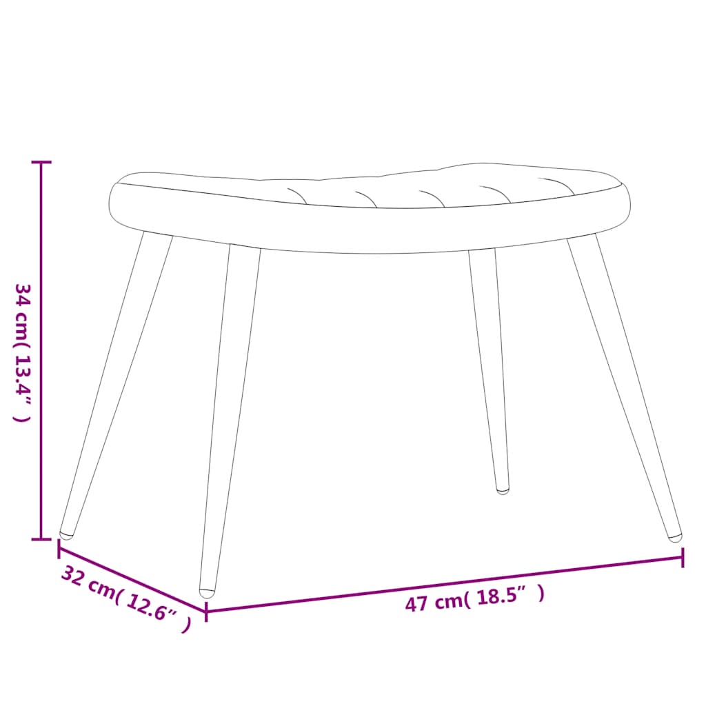 Πολυθρόνα Relax Ανοιχτό Γκρι Βελούδινη με Σκαμπό
