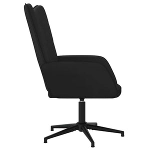 Πολυθρόνα Relax Μαύρη από Βελούδο και PVC