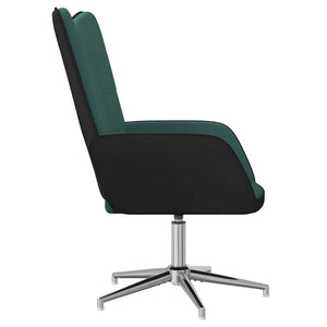 Πολυθρόνα Relax Σκούρο Πράσινο από Βελούδο και PVC