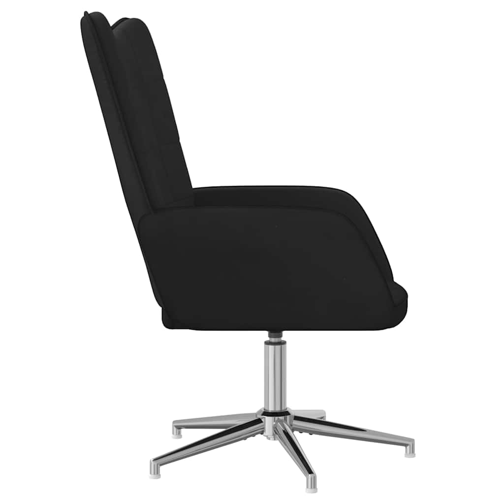 Πολυθρόνα Relax Μαύρη από Βελούδο και PVC