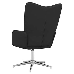 Πολυθρόνα Relax Μαύρη από Βελούδο και PVC