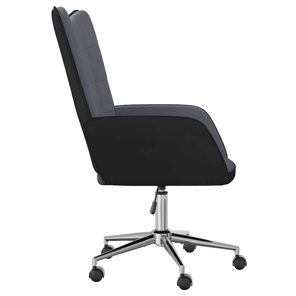 Πολυθρόνα Relax Σκούρο Γκρι από Βελούδο και PVC