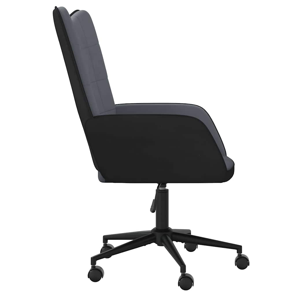 Πολυθρόνα Relax Σκούρο Γκρι από Βελούδο και PVC