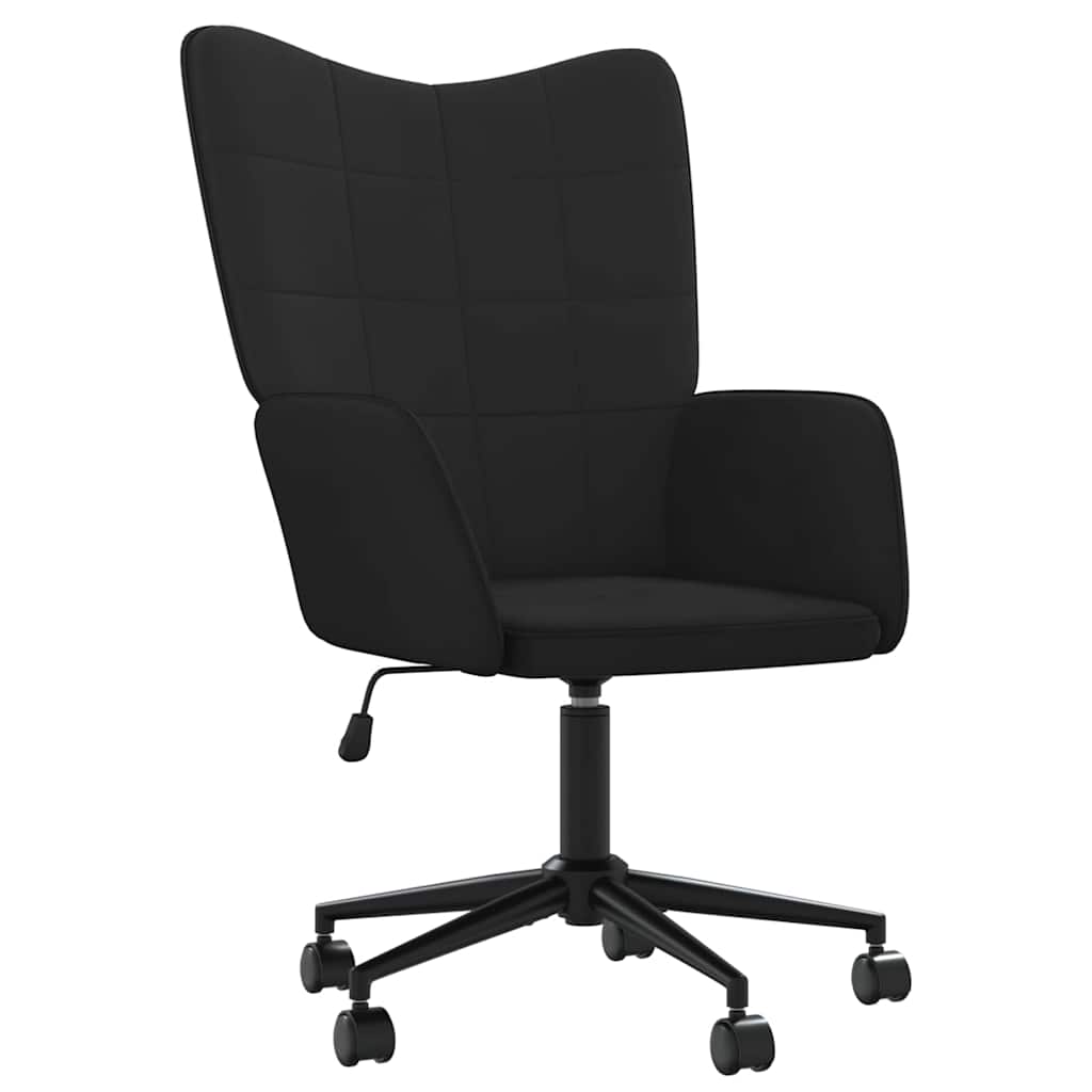 Πολυθρόνα Relax Μαύρη από Βελούδο και PVC
