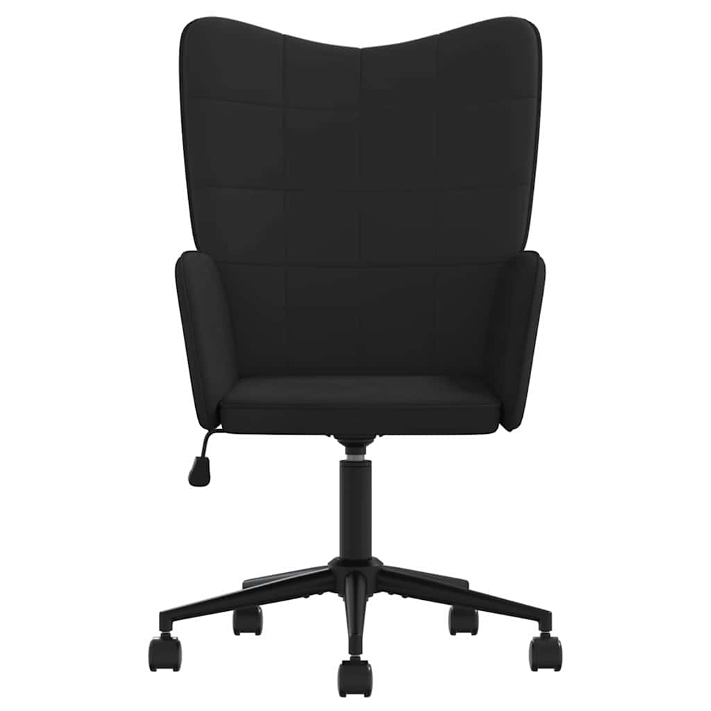 Πολυθρόνα Relax Μαύρη από Βελούδο και PVC