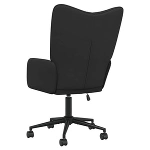 Πολυθρόνα Relax Μαύρη από Βελούδο και PVC