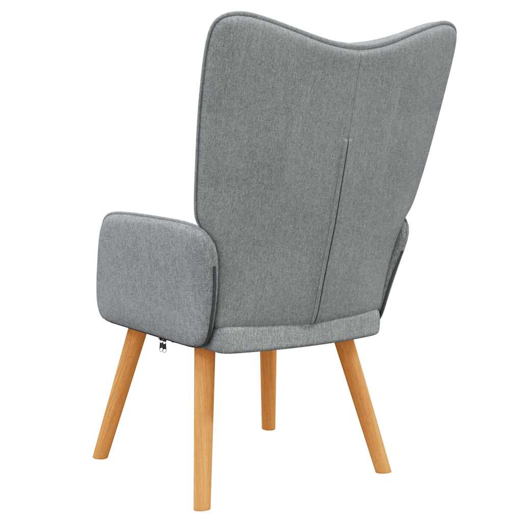 Πολυθρόνα Relax Ανοιχτό Γκρι Υφασμάτινη - Pakobazaar