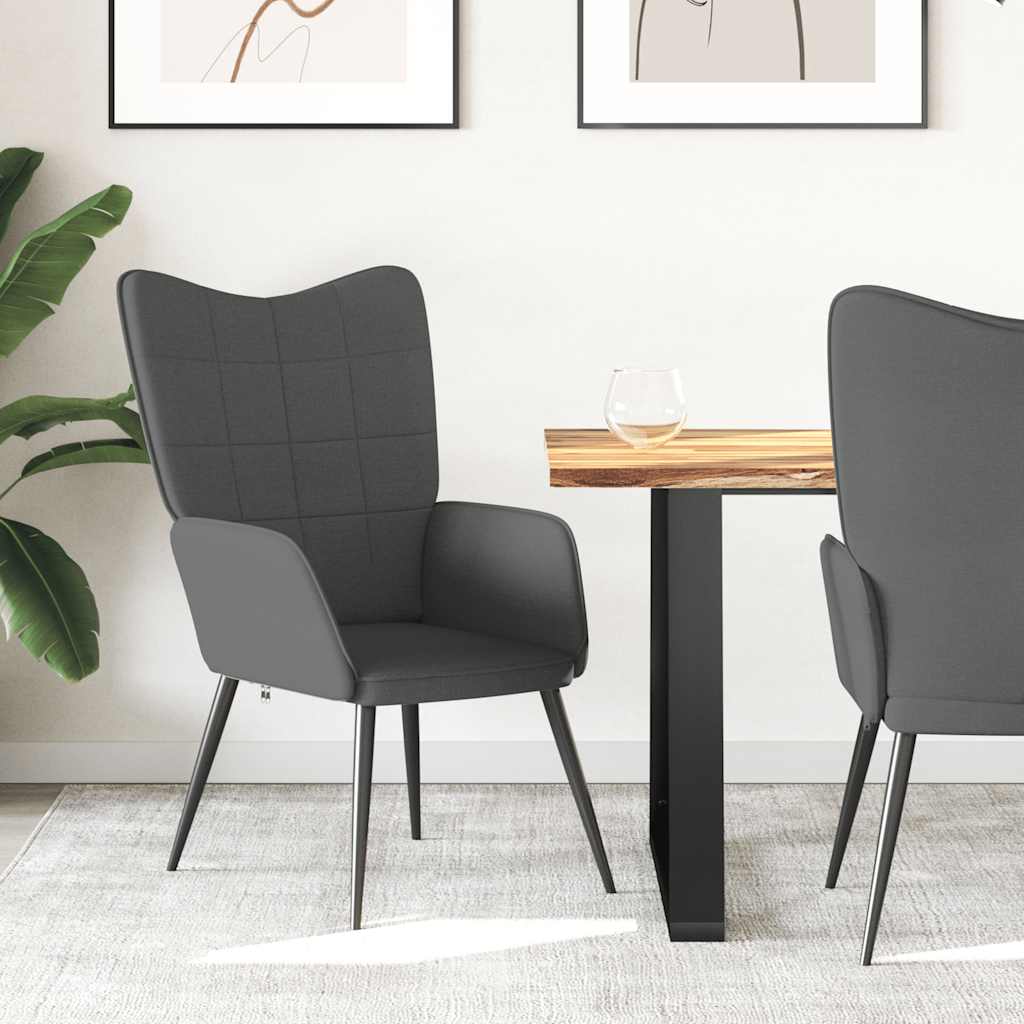 Πολυθρόνα Relax Σκούρο Γκρι Υφασμάτινη