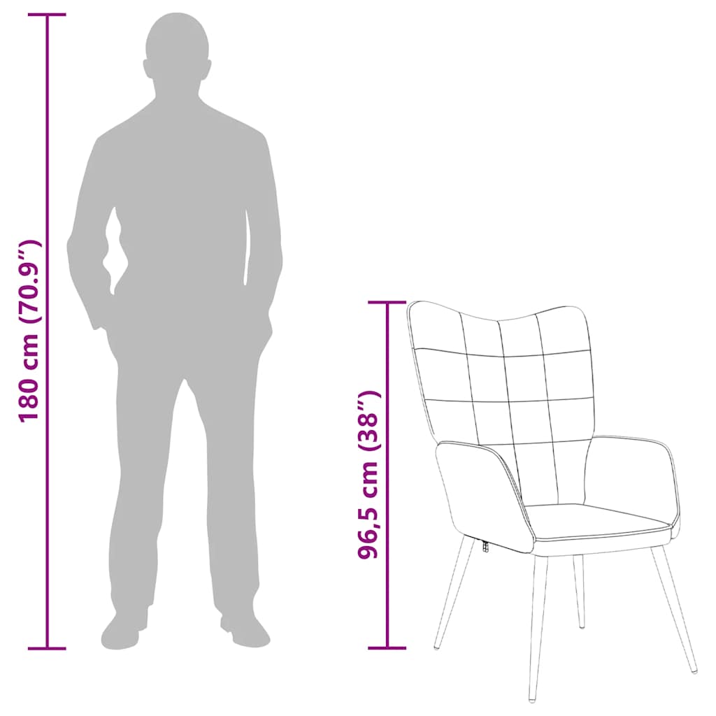 Πολυθρόνα Relax Κίτρινο Μουσταρδί Υφασμάτινη