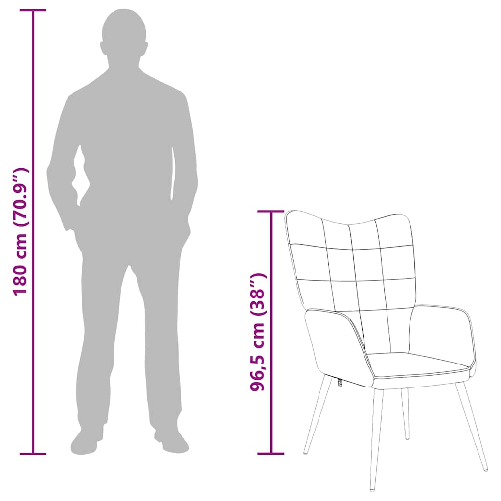 Πολυθρόνα Relax Χρώμα Taupe Υφασμάτινη