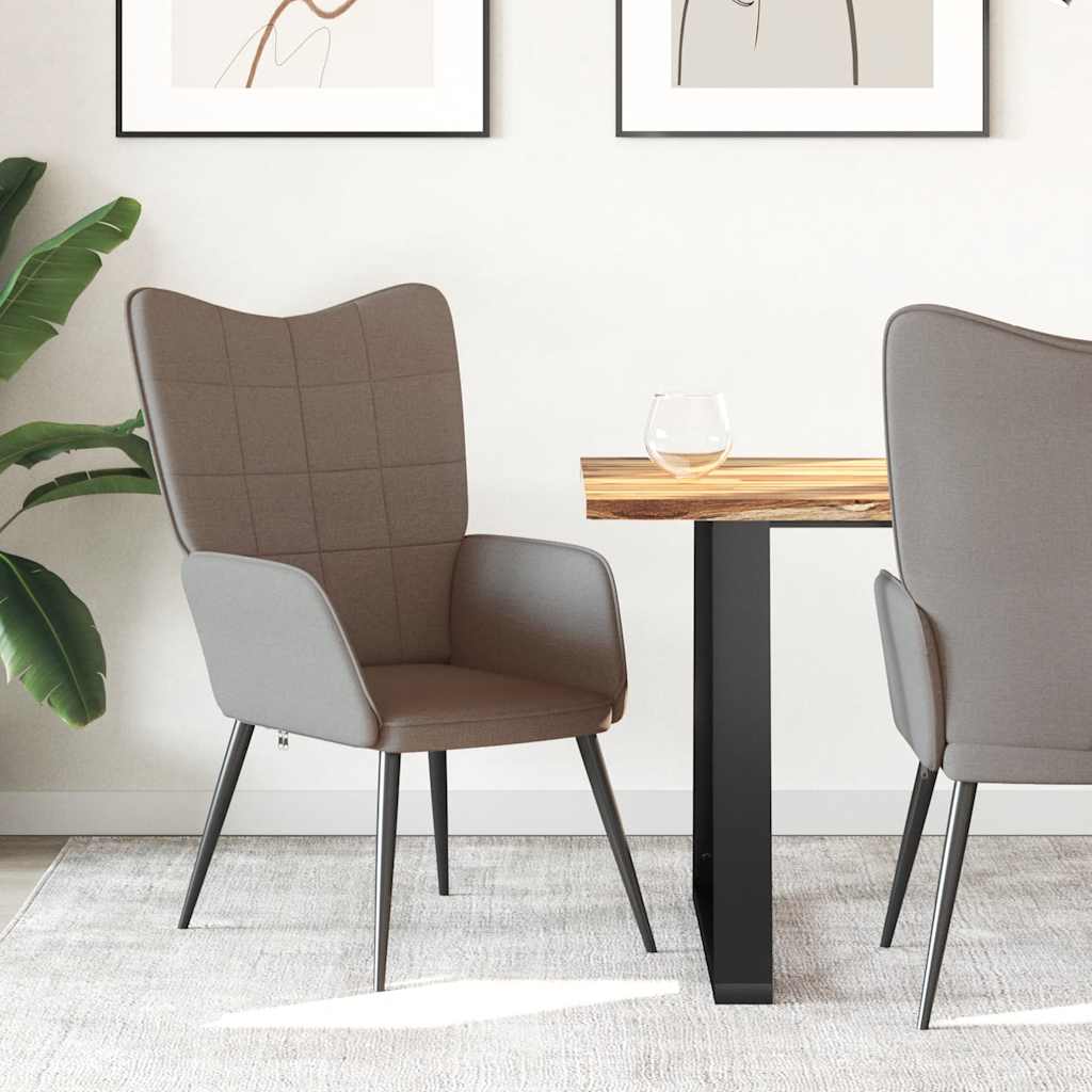 Πολυθρόνα Relax Χρώμα Taupe Υφασμάτινη