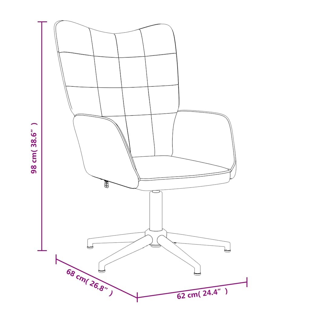 Πολυθρόνα Relax Taupe Υφασμάτινη με Σκαμπό - Pakobazaar