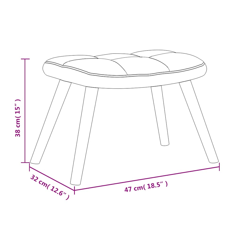 Πολυθρόνα Relax Ανοιχτό Πράσινο Βελούδινη με Σκαμπό
