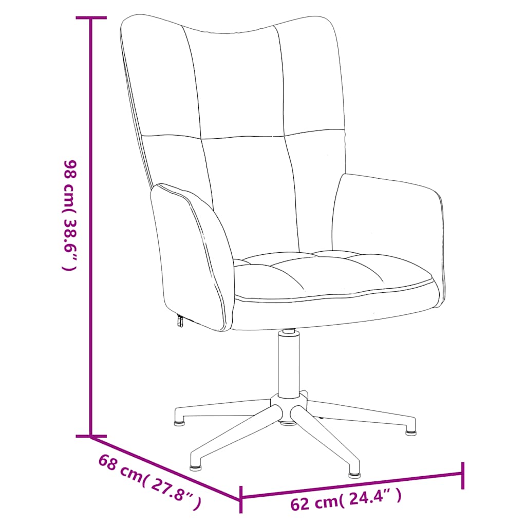 Πολυθρόνα Relax Μαύρη Βελούδινη με Σκαμπό
