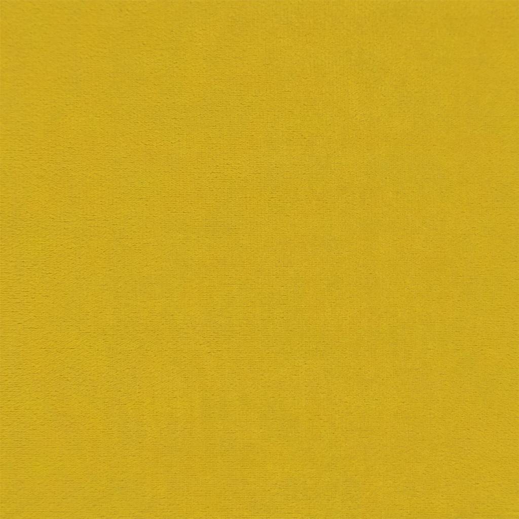 Πολυθρόνα Κουνιστή Κίτρινη Μουσταρδί Βελούδινη με Σκαμπό - Pakobazaar