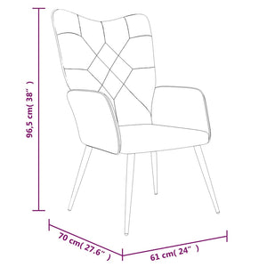 Πολυθρόνα Relax Σχέδιο Patchwork Υφασμάτινη με Σκαμπό