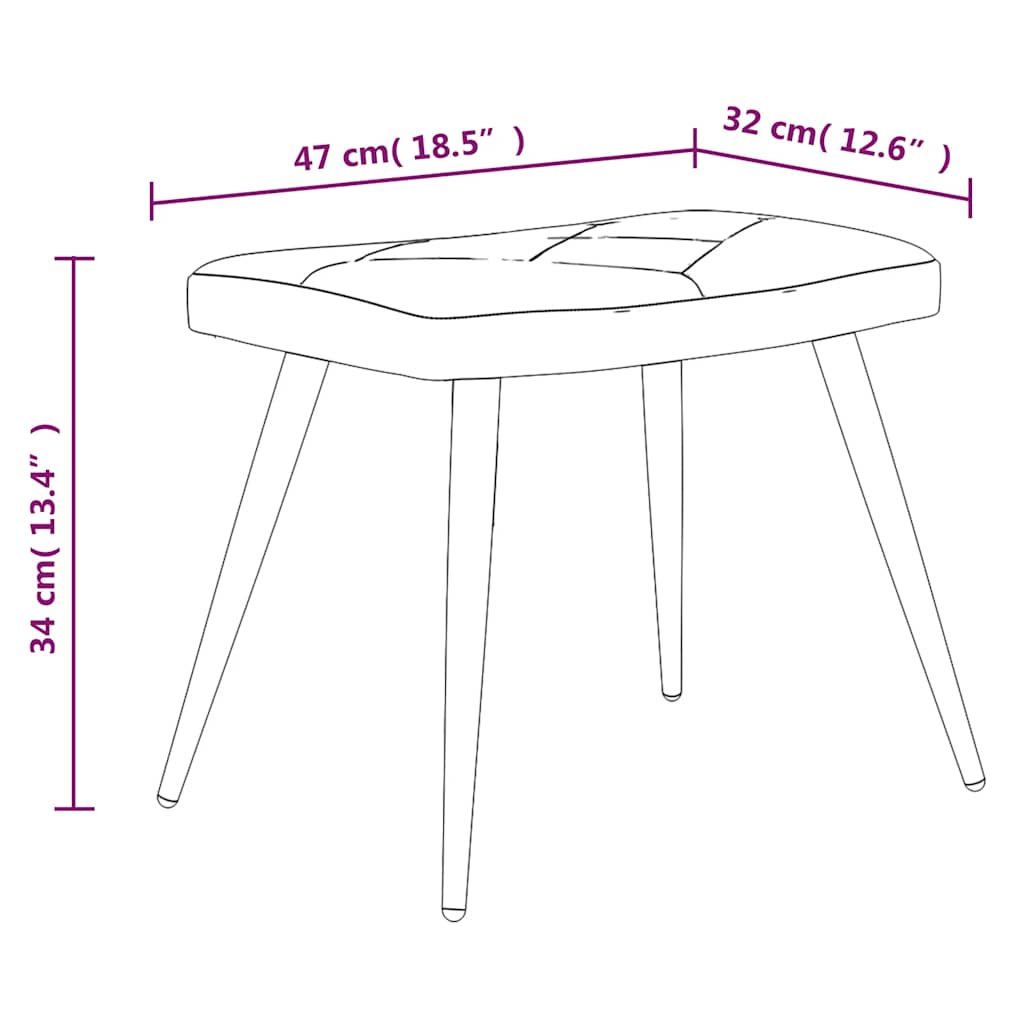 Πολυθρόνα Relax Σχέδιο Patchwork Υφασμάτινη με Σκαμπό