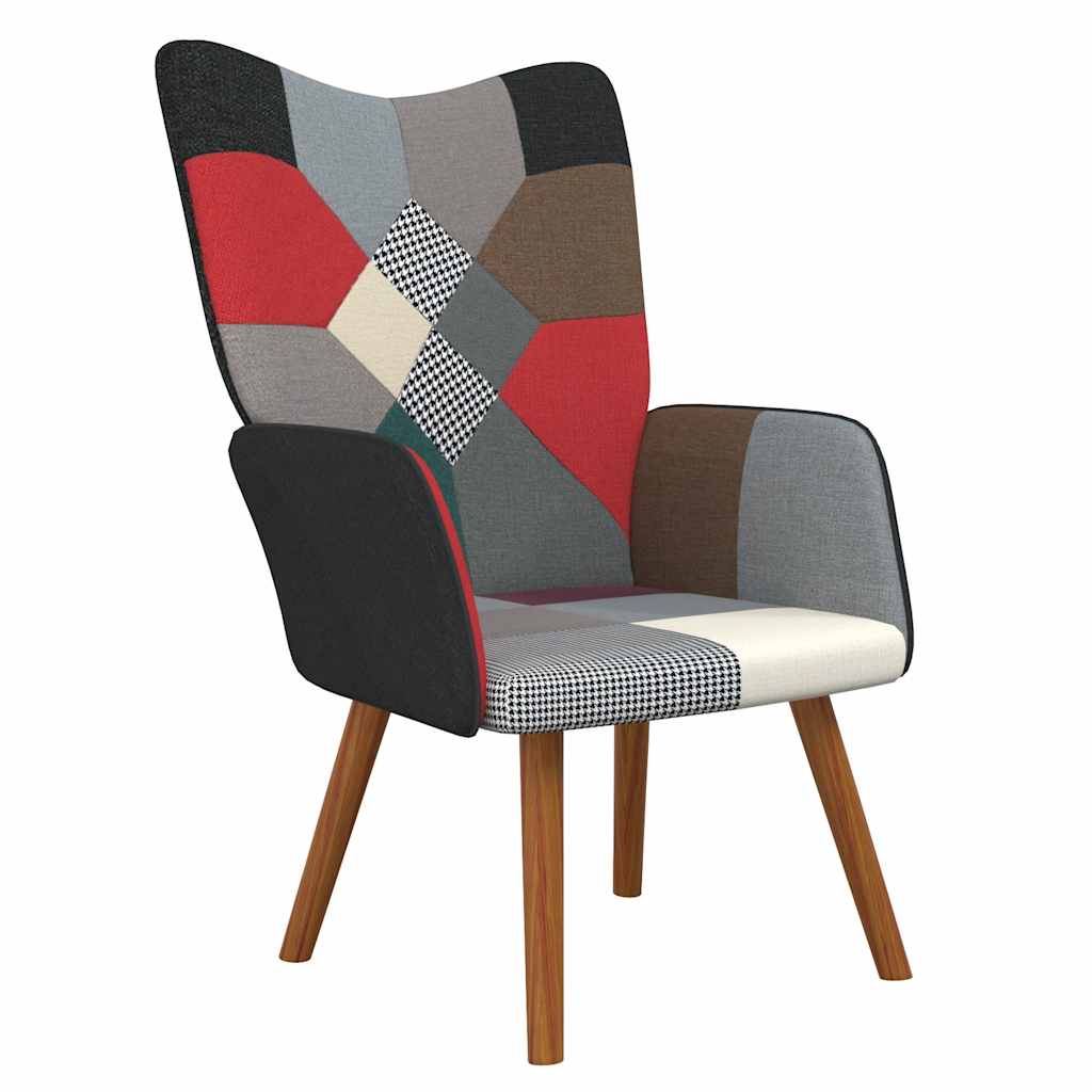 Πολυθρόνα Relax Σχέδιο Patchwork Υφασμάτινη