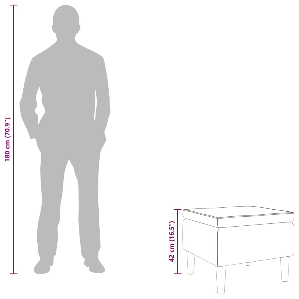 Σκαμπό με Ξύλινα Πόδια Ανοιχτό Γκρι Βελούδο