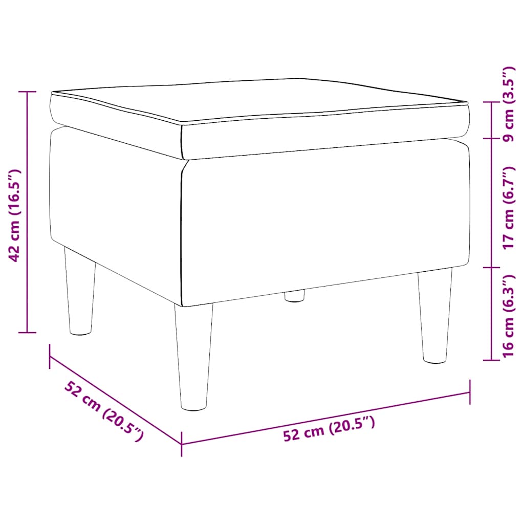 Σκαμπό Ανοιχτό Γκρι Υφασμάτινο με Ξύλινα Πόδια