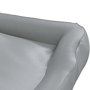 Κρεβάτι Σκύλου Ανοιχτό Γκρι 120 x 100 x 27 εκ. Συνθετικό Δέρμα - Pakobazaar
