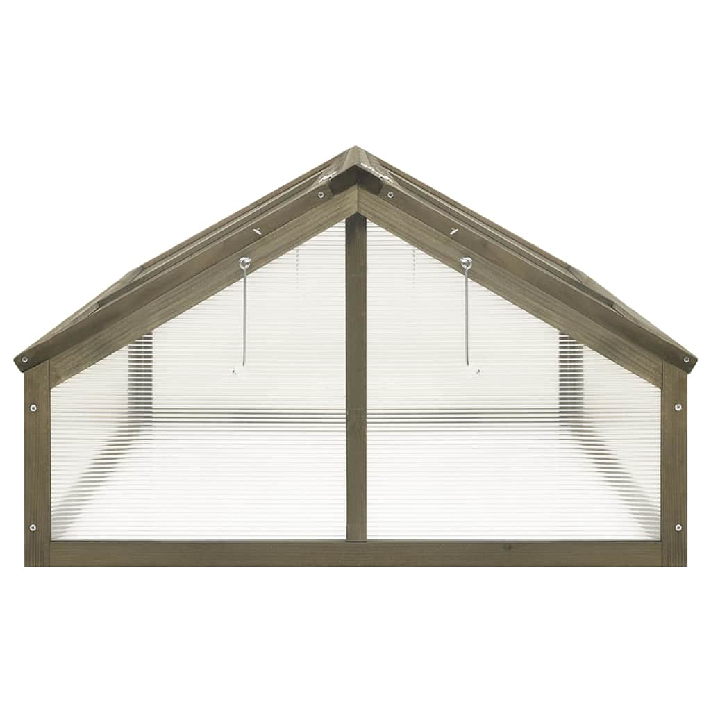 Θερμοκήπιο Γκρι 114 x 80 x 50 εκ. από Ξύλο Ελάτης