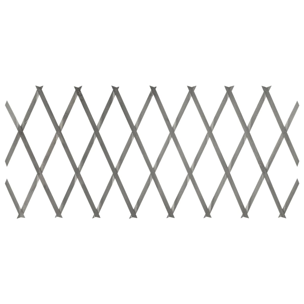 Καφασωτό Φράχτης 5 τεμ. Γκρι 180 x 30 εκ. από Μασίφ Ξύλο Ελάτης