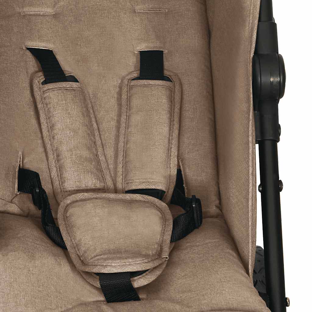 Καρότσι Διδύμων Taupe Ατσάλινο - Pakobazaar