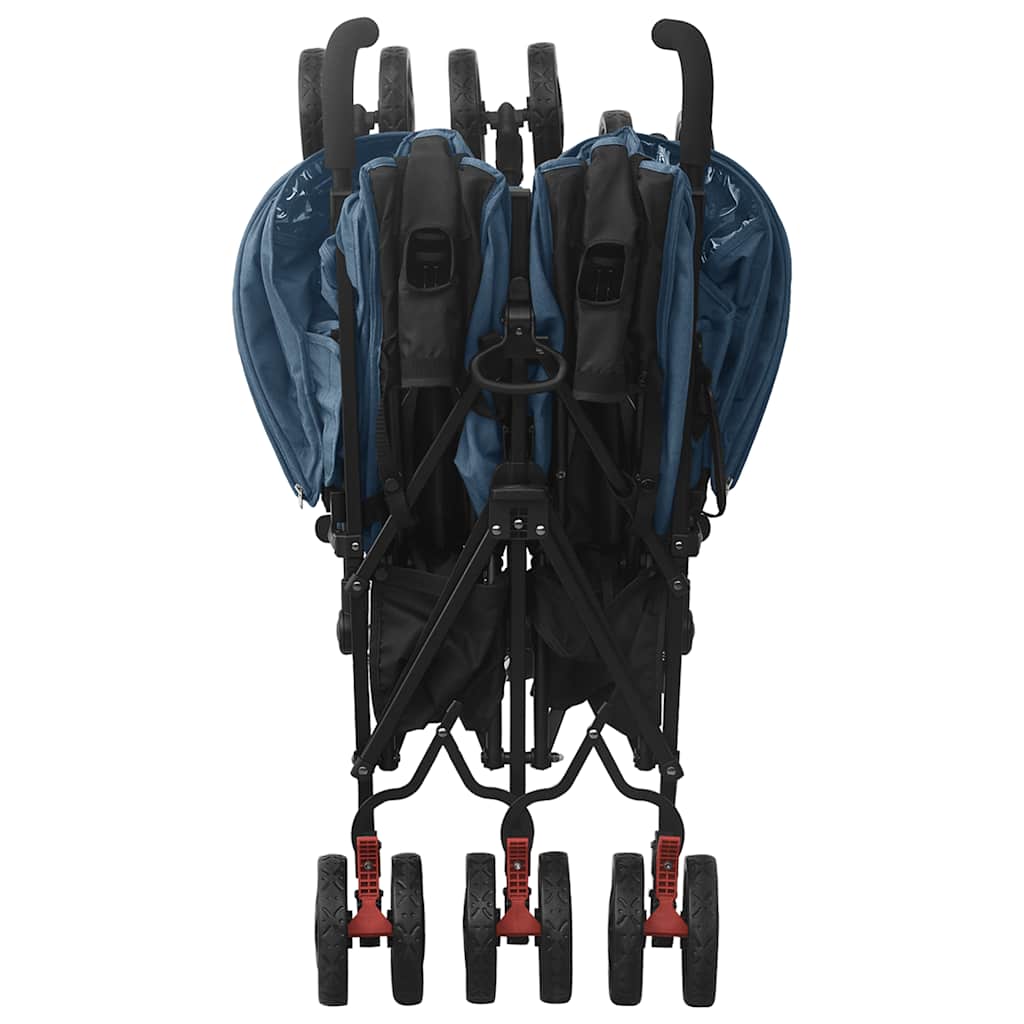 Καρότσι Διδύμων Ναυτικό Μπλε Ατσάλινο - Pakobazaar