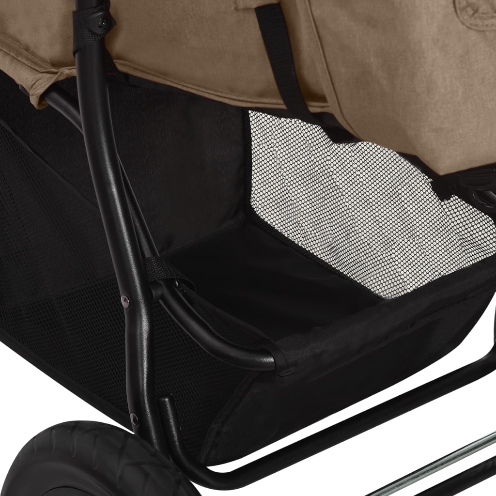 Καρότσι Μωρού Χρώμα Taupe Ατσάλινο - Pakobazaar