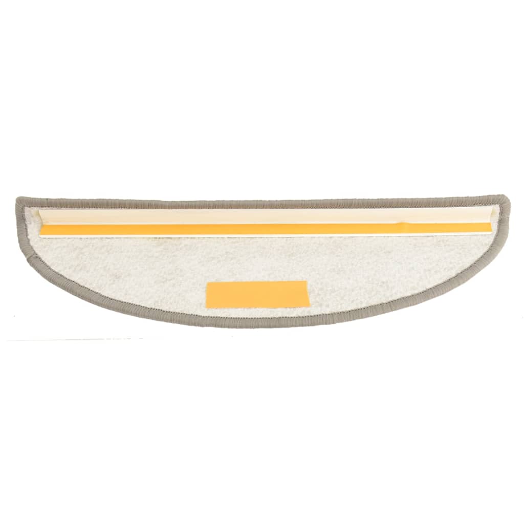 Πατάκια Σκάλας Μοκέτα 15 τεμ. Ανοιχτό Γκρι 56x17x3 εκ. - Pakobazaar