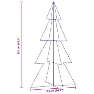 Δέντρο από Φωτάκια 360 LED Εσωτ./Εξωτ. Χώρου 143x250 εκ.