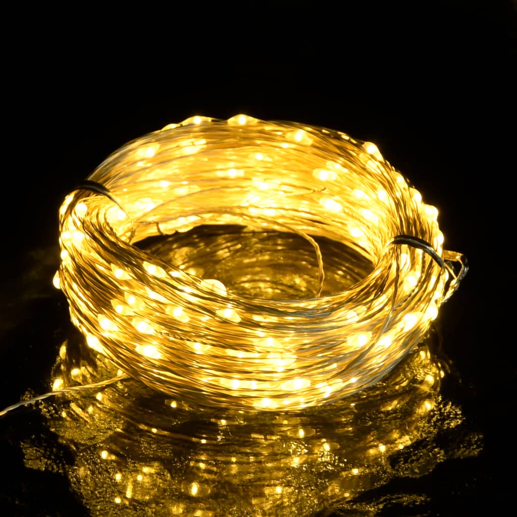 Λαμπάκια LED Σειρά Micro 8 Λειτουργίες Θερμό Λευκό 40μ. 400 LED