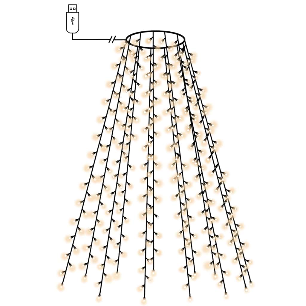 Χριστουγεννιάτικα Λαμπάκια Χταπόδι 150 LED Ψυχρό Λευκό 150 εκ.