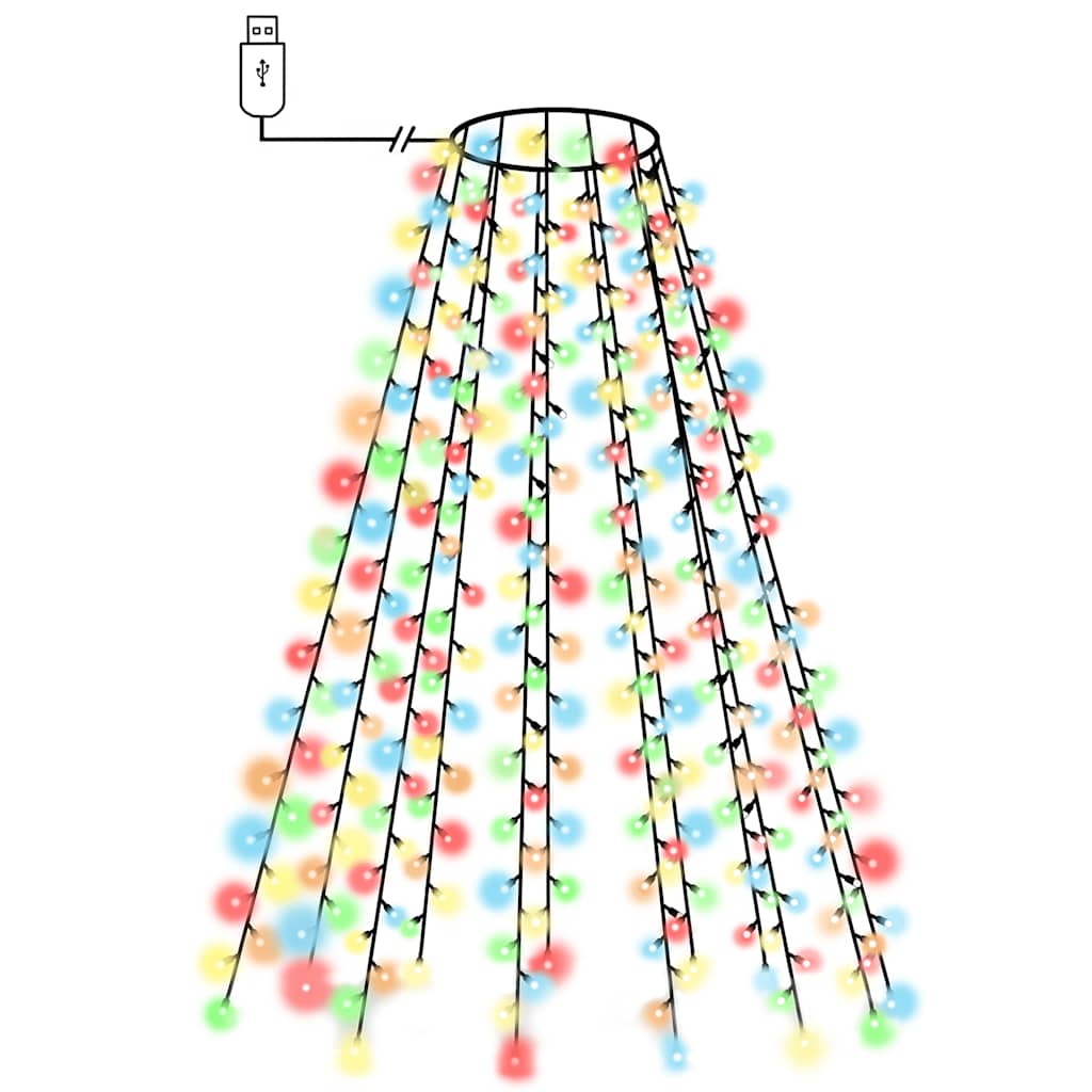 Χριστουγεννιάτικα Λαμπάκια Χταπόδι 150 LED Πολύχρωμα 150 εκ.