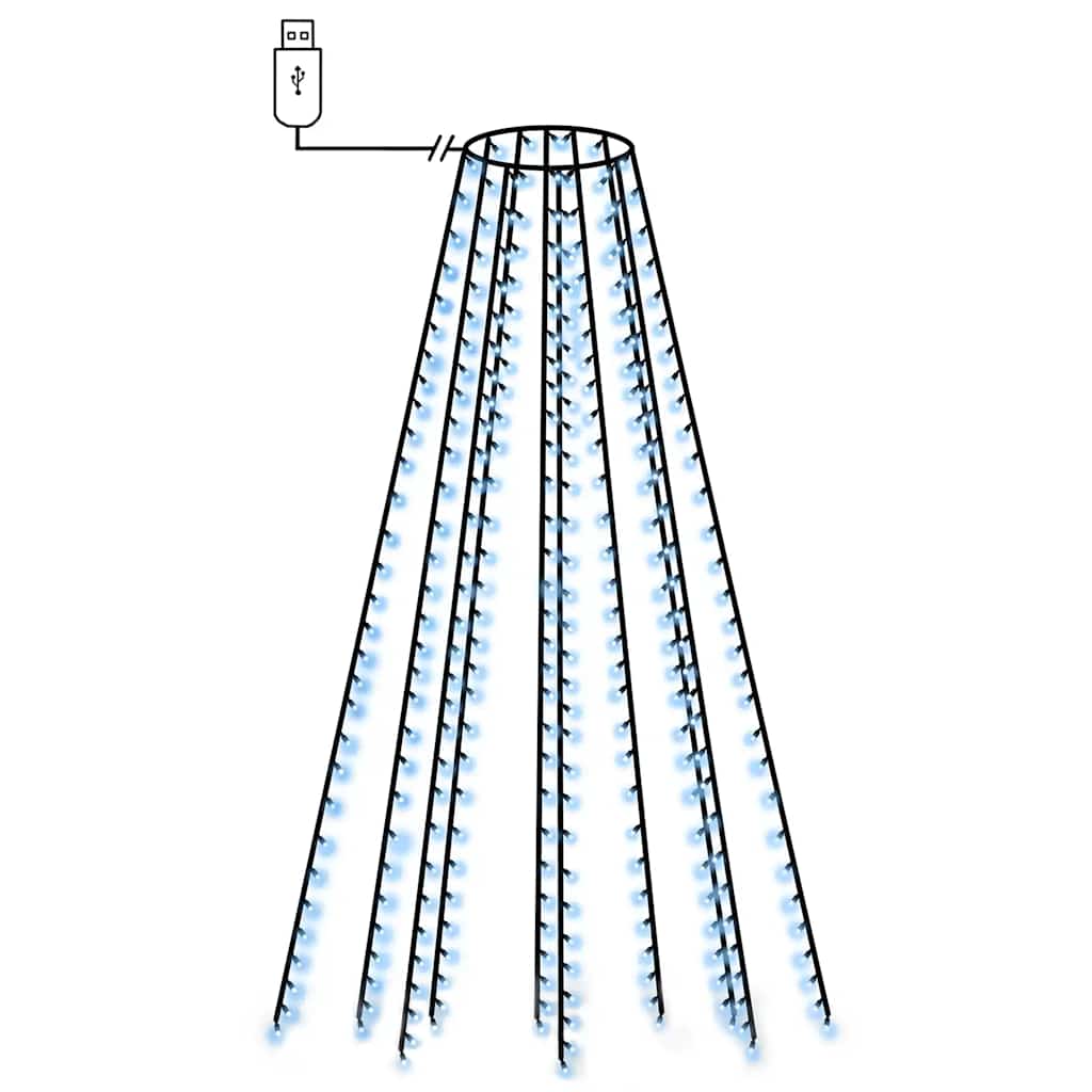 Χριστουγεννιάτικα Λαμπάκια Χταπόδι 250 LED Μπλε 250 εκ.