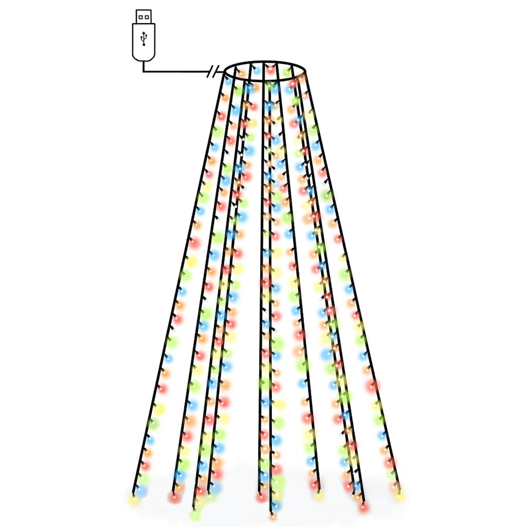 Χριστουγεννιάτικα Λαμπάκια Χταπόδι 250 LED Πολύχρωμα 250 εκ.