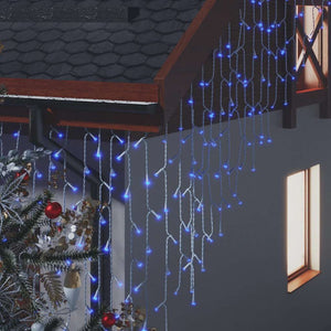 Κουρτίνα LED Φωτάκια Σταλακτίτες 10 μ. 400 LED Μπλε 8 Λειτ.