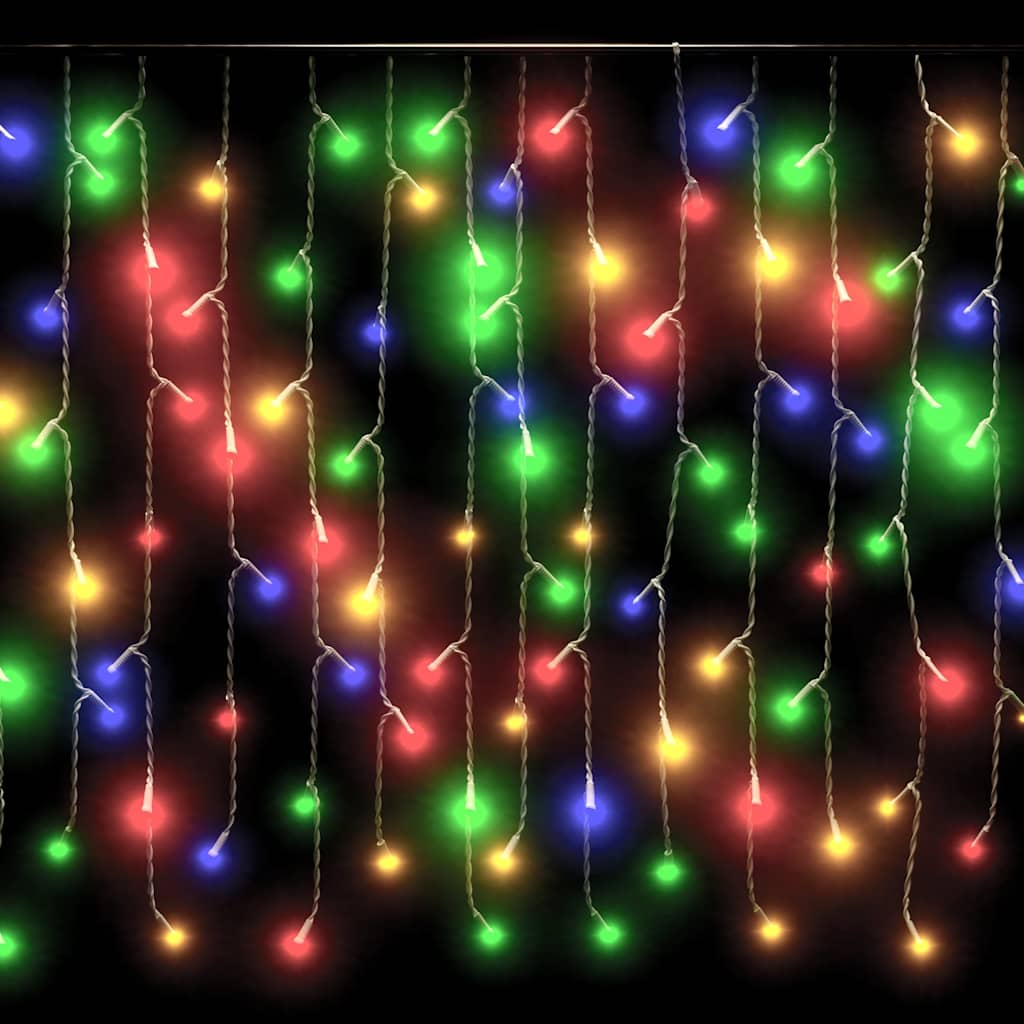 Κουρτίνα LED Φωτάκια Σταλακτίτες 10μ. 400 LED Πολύχρωμα 8 Λειτ.