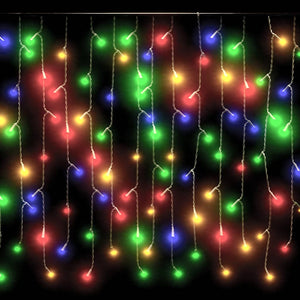 Κουρτίνα LED Φωτάκια Σταλακτίτες 10μ. 400 LED Πολύχρωμα 8 Λειτ.