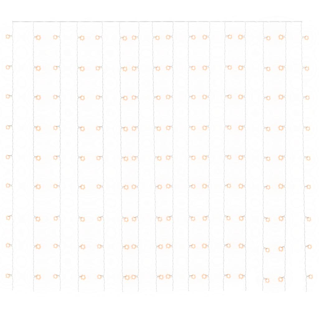 Κουρτίνα LED Φωτάκια 300 LED Θερμό Λευκό 3 x 3 μ. 8 Λειτουργίες