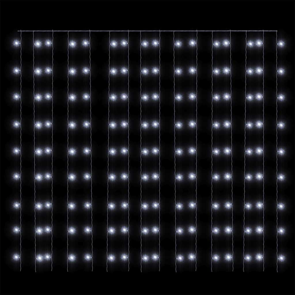 Κουρτίνα LED Φωτάκια 300 LED Ψυχρό Λευκό 3 x 3 μ. 8 Λειτουργίες - Pakobazaar