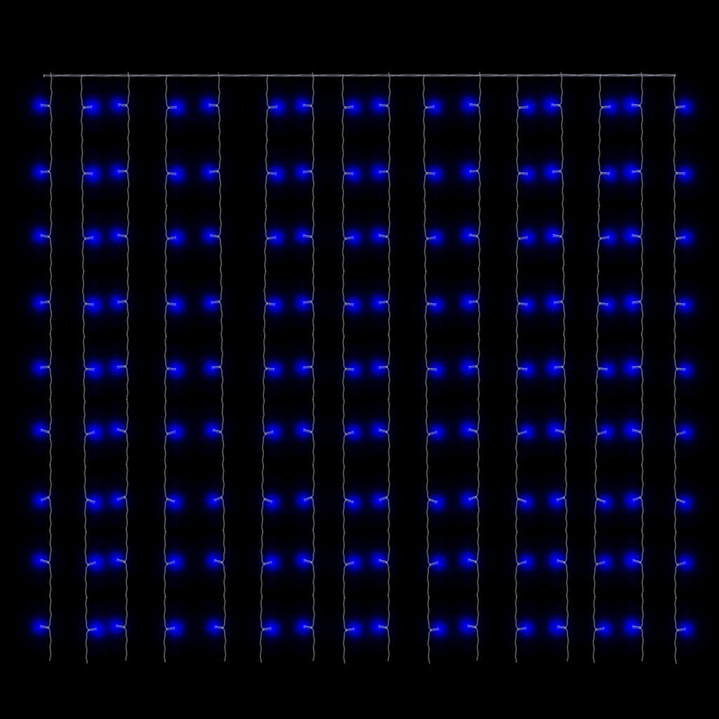 Κουρτίνα LED Φωτάκια 300 LED Μπλε 3 x 3 μ. 8 Λειτουργίες