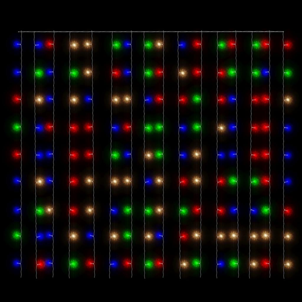 Κουρτίνα LED Φωτάκια 300 LED Πολύχρωμα 3 x 3 μ. 8 Λειτουργίες