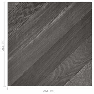 Δάπεδο Αυτοκόλλητο Γκρι Ριγέ 20 τεμ. 1,86 μ² από PVC