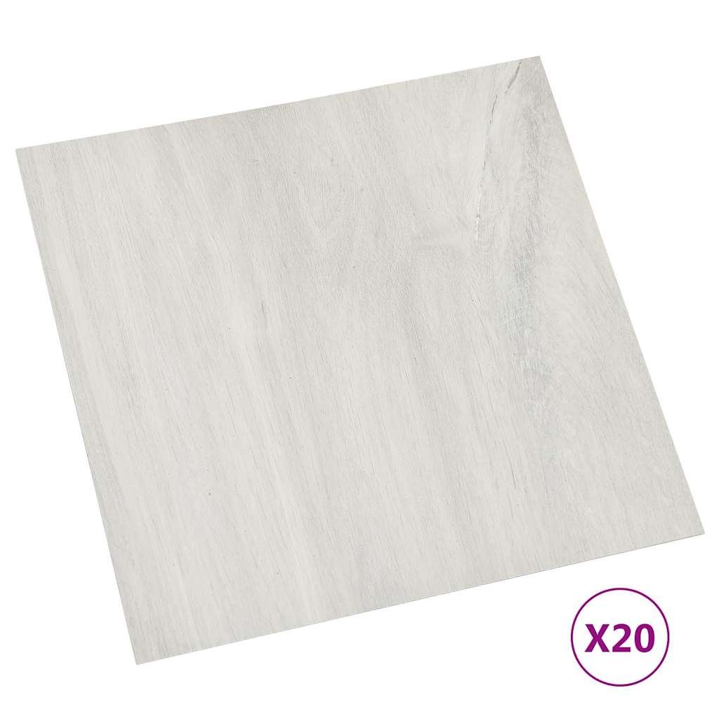 Δάπεδο Αυτοκόλλητο Κρεμ 20 τεμ 1,86 μ² από PVC