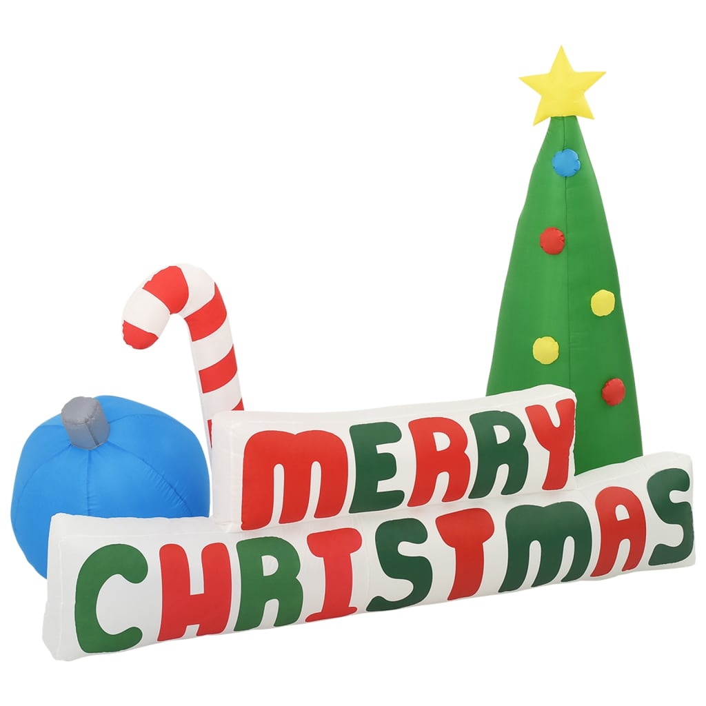 Φουσκωτό Δέντρο/Διακοσμητικό «Merry Christmas» LED 240x188 εκ. - Pakobazaar