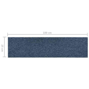 Μοκέτα Πλακάκι 16 τεμ. Μπλε 4 μ² 25 x 100 εκ.
