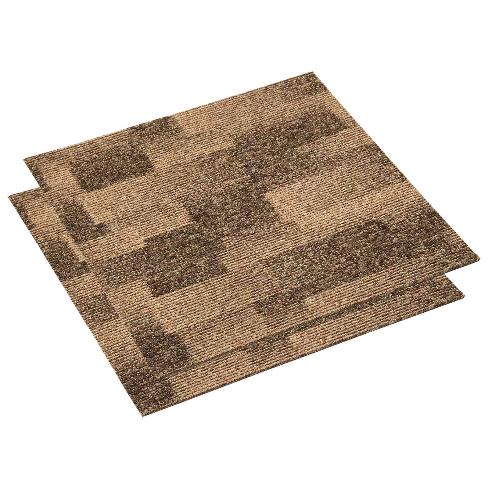 Χάλι Δαπέδου 20 pcs Καφέ 50 x 50 cm PP - Pakobazaar